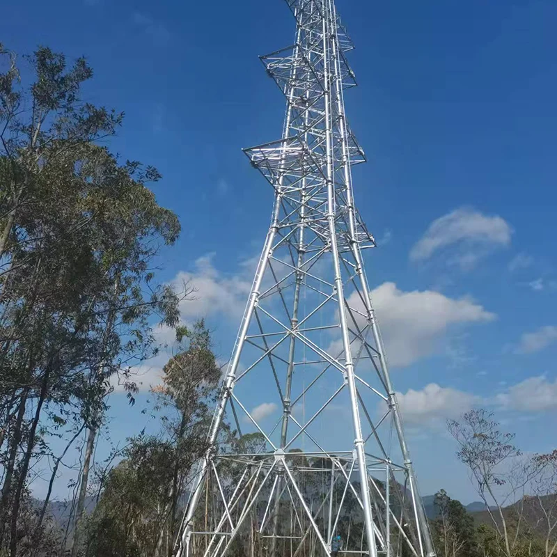 Metal Straight High Voltage Tower